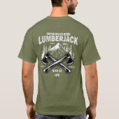 T-shirt Personnaliser Lumberjack Axes croisés Mode de vie  (Dos)