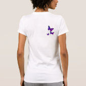 T-shirt Personnaliser Lupus Support Joli Papillon Violet (Dos)