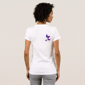 T-shirt Personnaliser Lupus Support Joli Papillon Violet (Dos entier)