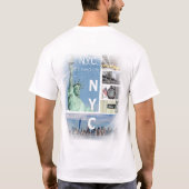 T-shirt Personnaliser moderne élégant New York City Manhat (Dos)