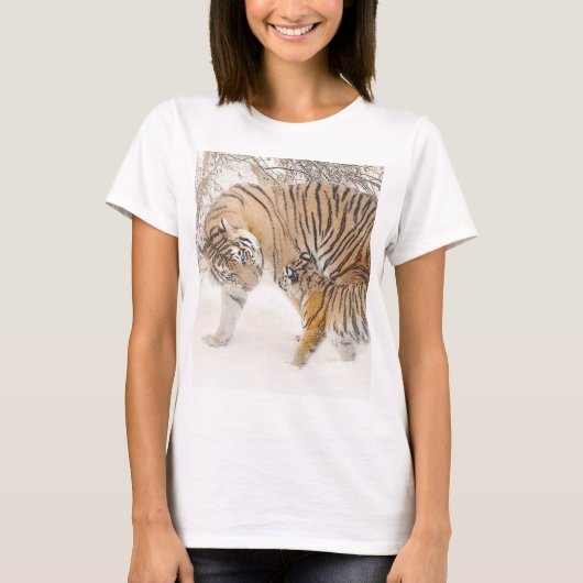 T-shirt Personnaliser  moderne tendance Modèle de tigres é (Devant)