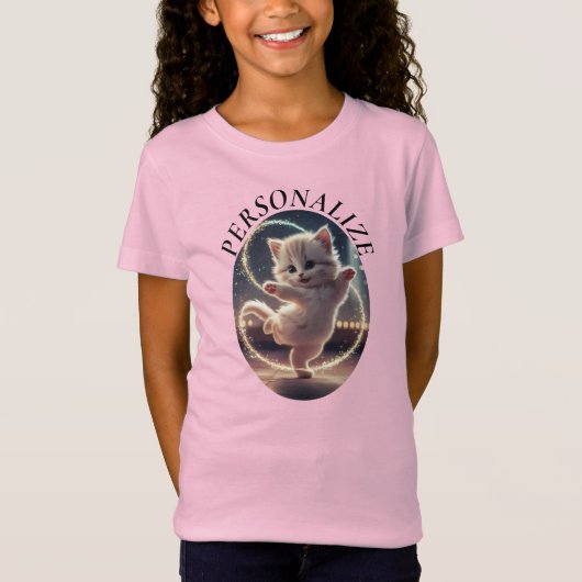 T-Shirt Personnaliser Modifier le nom Texte Cute Dancing K (Devant)
