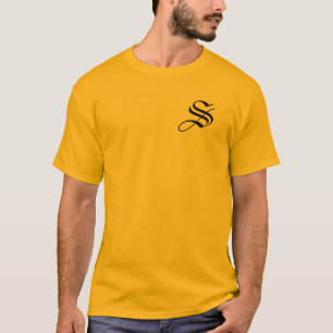 T-shirt Personnaliser Monogram S Gold