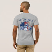 T-shirt Personnaliser Motorcycle Route 66 États-Unis Drape (Dos entier)