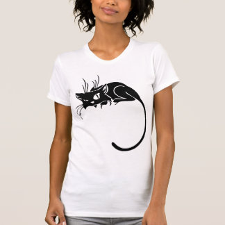 T-shirt Personnaliser noire de chaton de chat de Kitty