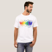T-SHIRT PERSONNALISER  PEINTURE PEINTURE SPLASH DRIPS GAY  (Devant entier)