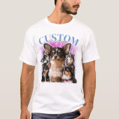 T-shirt PERSONNALISER VOTRE propre animal de compagnie 90s (Devant)