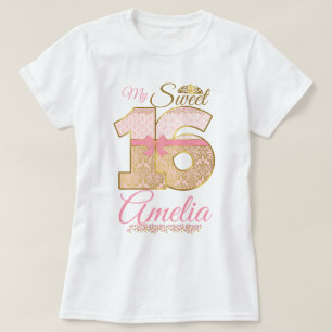 T-shirt Personnaliseur de mon sweet sixteen   mon doux 16è