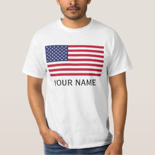 T-shirt Personnalisez avec votre nom USA Etats-Unis