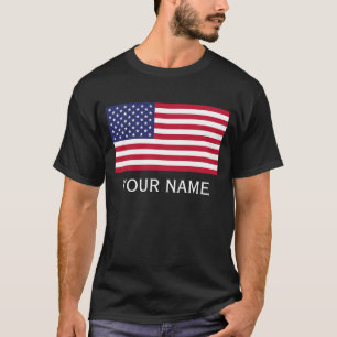 T-shirt Personnalisez avec votre nom USA Etats-Unis