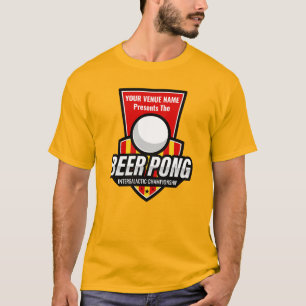 T-shirt Personnalisez Ce Logo De Bière Pong