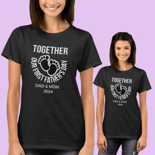 T-shirt Personnalisez ensemble notre première Fête des pèr
