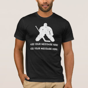 T-shirt Personnalisez-le, gardien de hockey