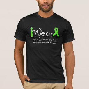 T-shirt Personnalisez le lymphome non Hodgkinien de vert