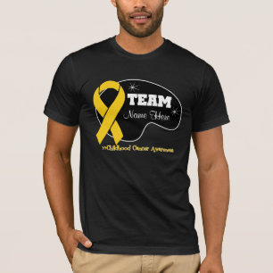 T-shirt Personnalisez le nom d'équipe - Cancer d'enfance