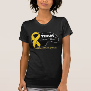 T-shirt Personnalisez le nom d'équipe - Cancer d'enfance