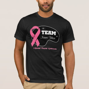 T-shirt Personnalisez le nom d'équipe - cancer du sein