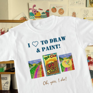 T-Shirt Personnalisez le panneau 3 photos et le Modèle tex