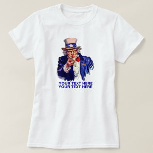 T-shirt Personnalisez l'Oncle Sam