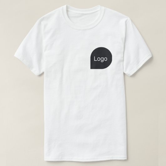 T-shirt personnalisez votre logo en une forme simple (Design devant)