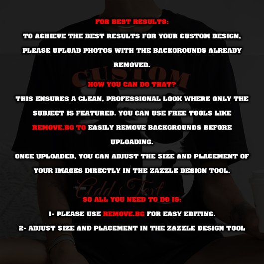 T-SHIRT PERSONNALISEZ VOTRE PROPRE EMBALLAGE