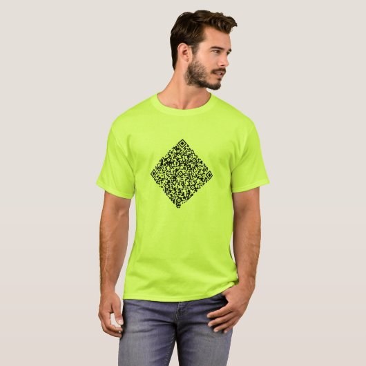 T-shirt Personnalisez votre QR Code Scan Info Funny T-Shir (Devant entier)
