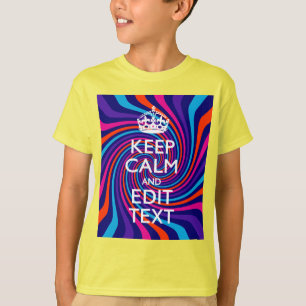 T-shirt Personnalisez votre texte Conserver le calme sur M