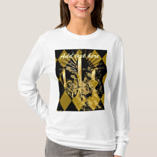 T-shirt Personnalisez votre texte, fleur de lys