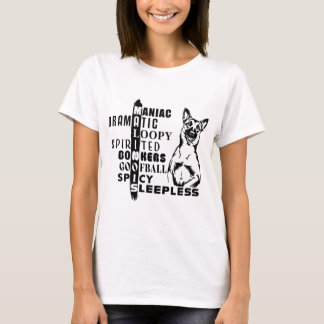 T-shirt Personnalité du Malinois Belge, Puzzle de Mots