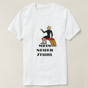 T-shirt Personne assise sur le texte de la chaise mein neu