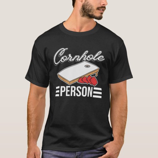 T-shirt Personne de Cornhole Cornhole (Devant)