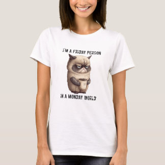 T-shirt Personne du vendredi dans un monde du lund