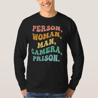 T-shirt Personne Femme Homme Appareil photo Prison Bra