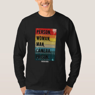 T-shirt Personne Femme Homme Appareil Photo Prison Vintage