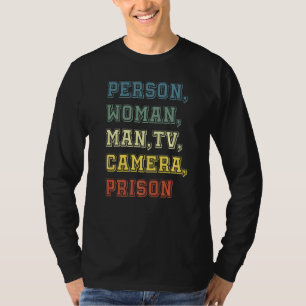 T-shirt Personne Femme Homme Appareil photo Télévision