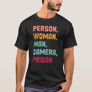 T-shirt Personne Femme Homme Caméra Prison