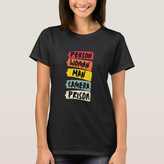 T-shirt Personne Femme Homme Caméra PRISON 2 (Devant)