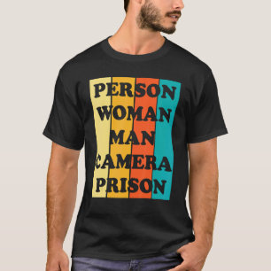 T-shirt Personne Femme Homme Caméra Prison 2022