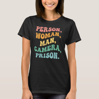 T-shirt Personne Femme Homme Caméra Prison Super Retro