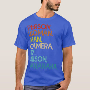T-shirt Personne Femme Homme Caméra Télévision Prison Funn