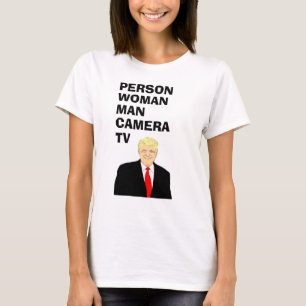 T-shirt Personne Femme Homme Camera TV Drôle Trump