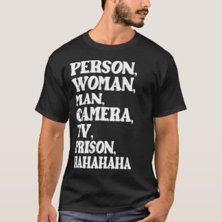 T-shirt Personne _femme_ Homme Caméra TV liberté Hahaha Fu