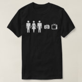 T-shirt Personne Femmes Homme Caméra TV Test cognitif (Design devant)