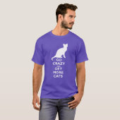 T-shirt Personne folle de chat (Devant entier)