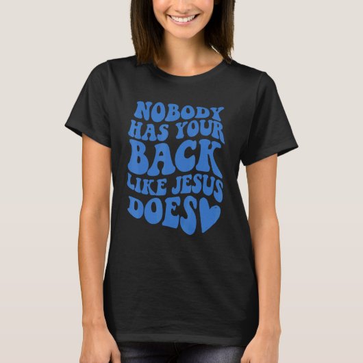 T-shirt Personne N'A Le Dos Comme Jésus Prépare La Bible (Devant)