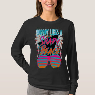T-shirt Personne n'aime un palmier en grille Beach 80's lo