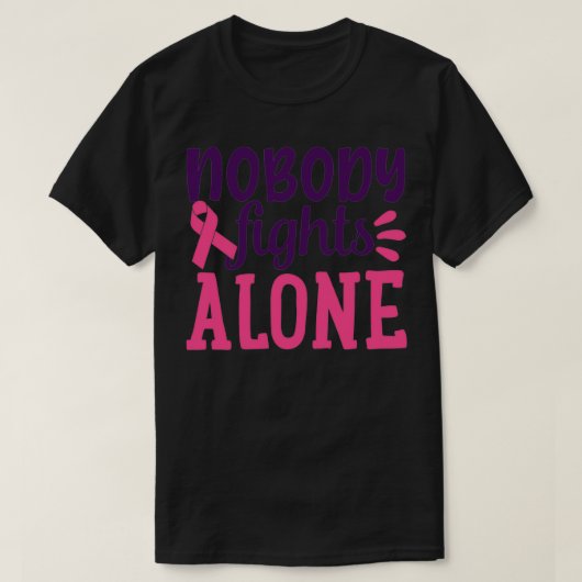 T-shirt Personne ne combat seul (Design devant)