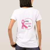 T-shirt Personne ne combat seul le ruban rose (Dos)