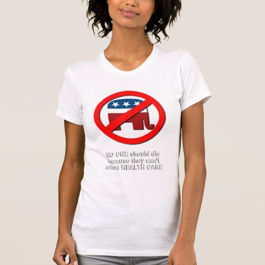 T-shirt Personne ne devrait mourir parce qu'ils ne peuvent (Devant)