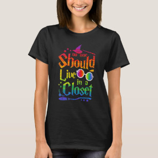 T-shirt Personne Ne Devrait Vivre Dans Un Arc-En-Ciel De P